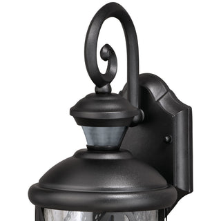 Henderson Black Motion Sensor Dusk to Dawn Outdoor Wall Light