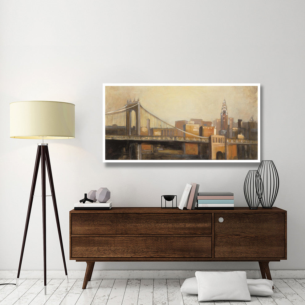 "NYC Dawn" Digital Paper Print by Julia Purinton, 62"x32"