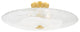 Lago 3-Light Large Flush Mount Aged Brass