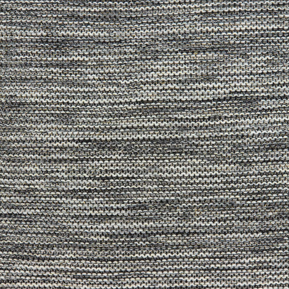 HomeRoots Casual Square Heather Gray Accent Pillow Cover