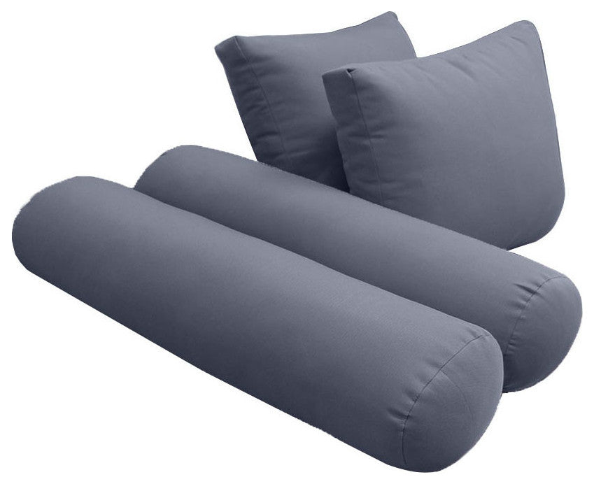 S1 Twin Size 5PC Knife Edge Daybed Mattress Cushion Bolster Complete Set AD001