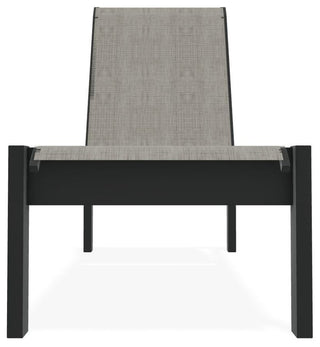 Leeward Sling Stackable Outdoor Chaise Lounge, Smoke/Graphite