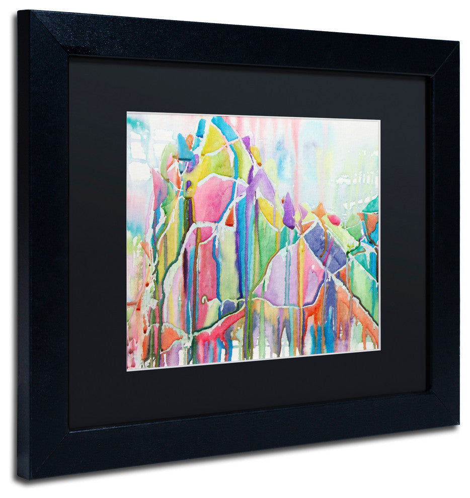 Lauren Moss 'Glint of Gold' Art, Black Frame, Black Matte, 14"x11"