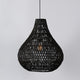 Quaid 1-Light Woven Pendant By Kosas Home, Black