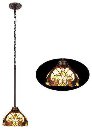 Liaison Victorian-Style 1-Light Ceiling Mini Pendant 8" Shade