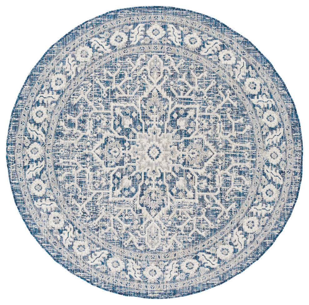 Eagean EAG-2336 Indoor/Outdoor Area Rug, 5'3" Round