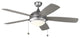 Generation Lighting Discus 52" Ceiling Fan Painted Brushed Steel