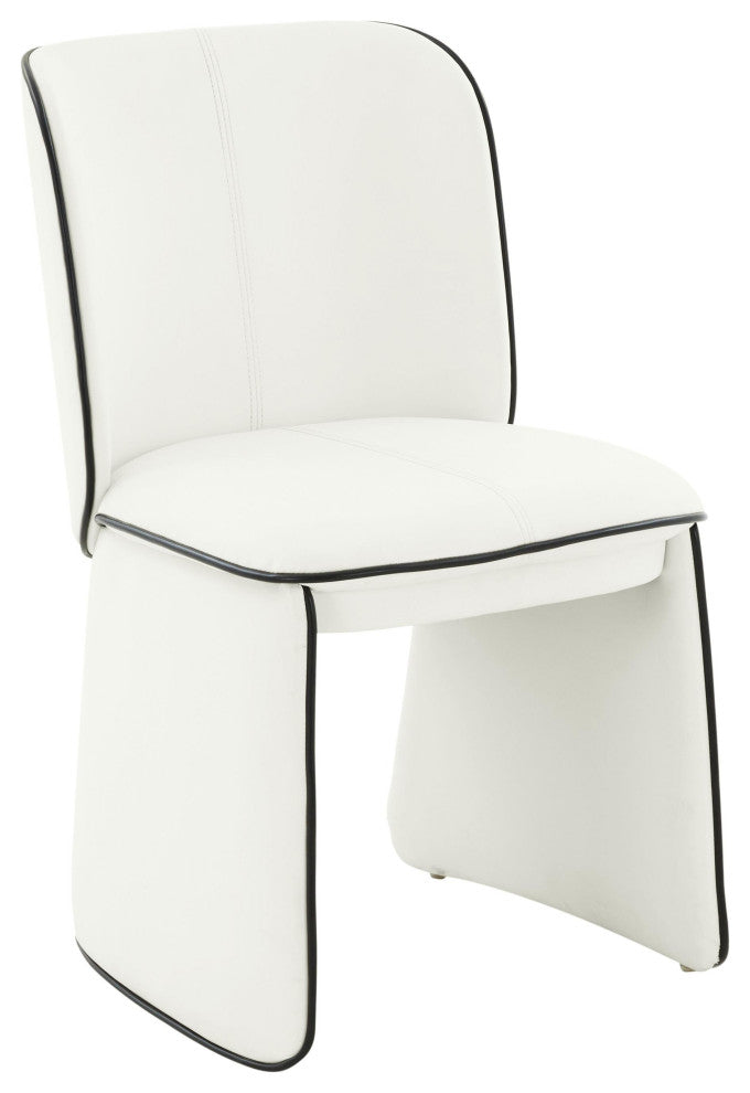 Kinsley Cream Vegan Leather Dining Chair
