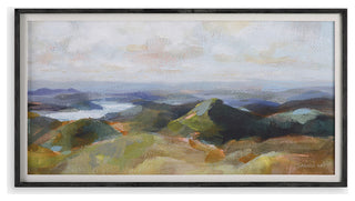 Above The Lakes Framed Print