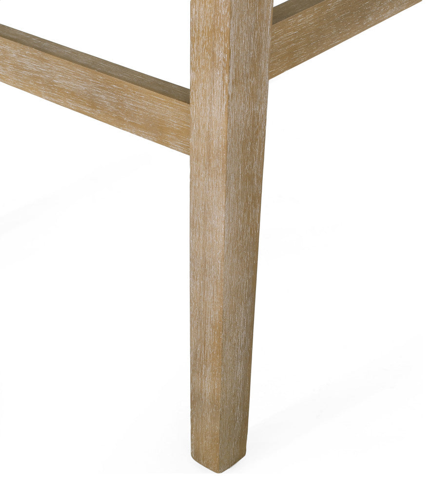 Kiara Contemporary Fabric Upholstered 27" Counter Stools, Set of 2, Deep Gray/Weathered Natural