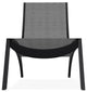 Dune Sling Stackable Outdoor Hydro-Lounge Chaise, Collect Charcoal/Black