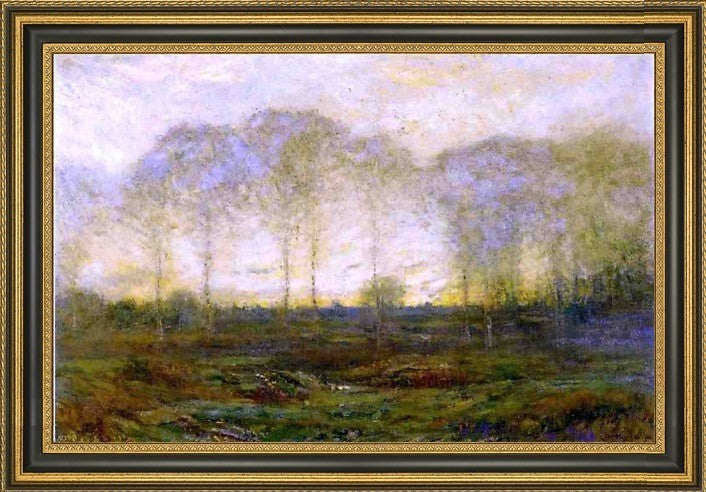 Dwight W Tryon Dawn May Framed Premium Canvas Print, 24"x16"
