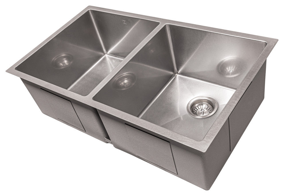 33" Anton Undermount Kitchen Sink  Fingerprint Resistant Stainless Steel