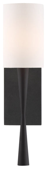 Trenton 1 Light Sconce in Black Forged