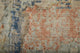 Jaxson 39PWF Modern/Industrial/BohemianArea Rug, Gray/Orange, 2'x3'