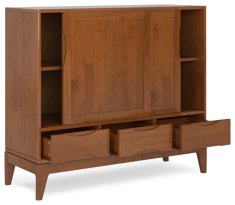 White background, interior view showing shelves/drawer area.