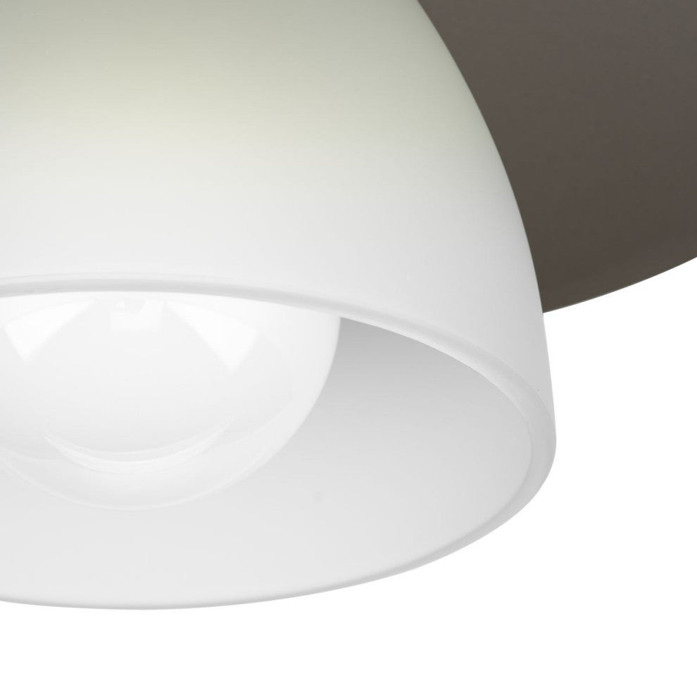 Trimble Collection One-Light Brushed Nickel 12" Semi-Flush Mount