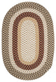 Colonial Mills Rug Burmingham Brick Brown Runner, Oval