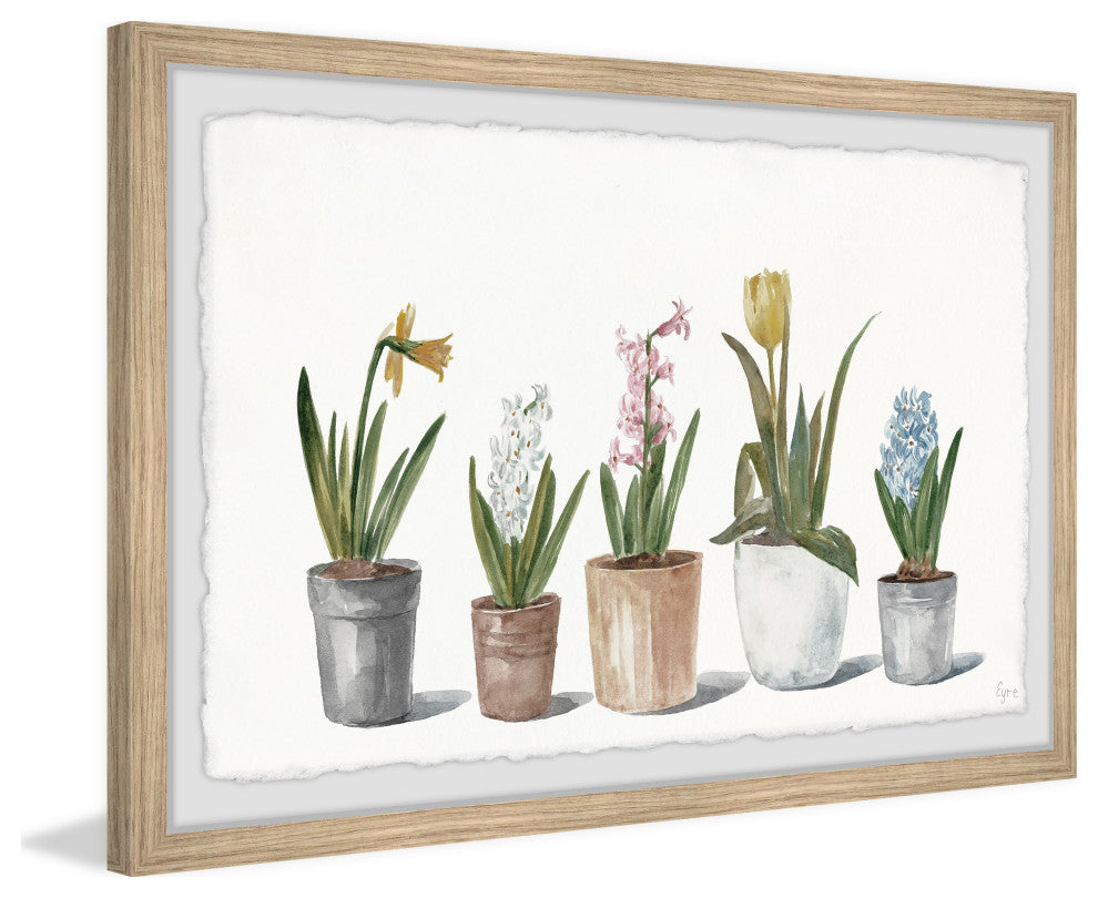 "We Are Like Flowers" Framed Painting Print, 30x20