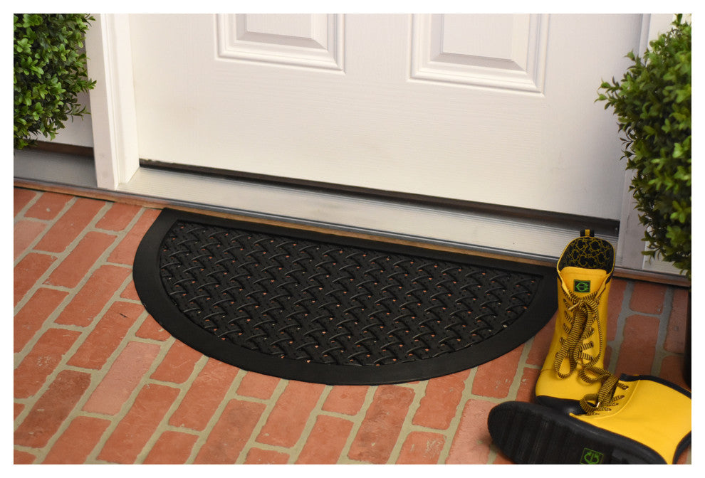 Hampton Weave Rubber Doormat, 20"x36"