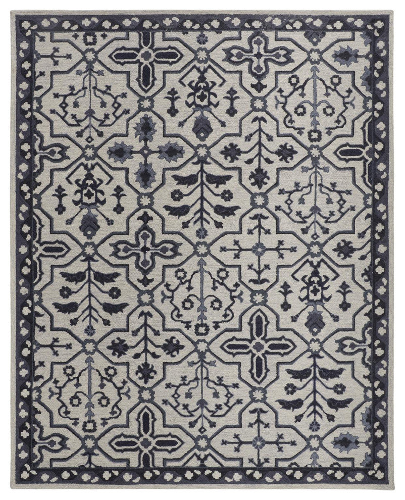 Weave & Wander Faris Charcoal 9'x12' Hand Tufted Area Rug