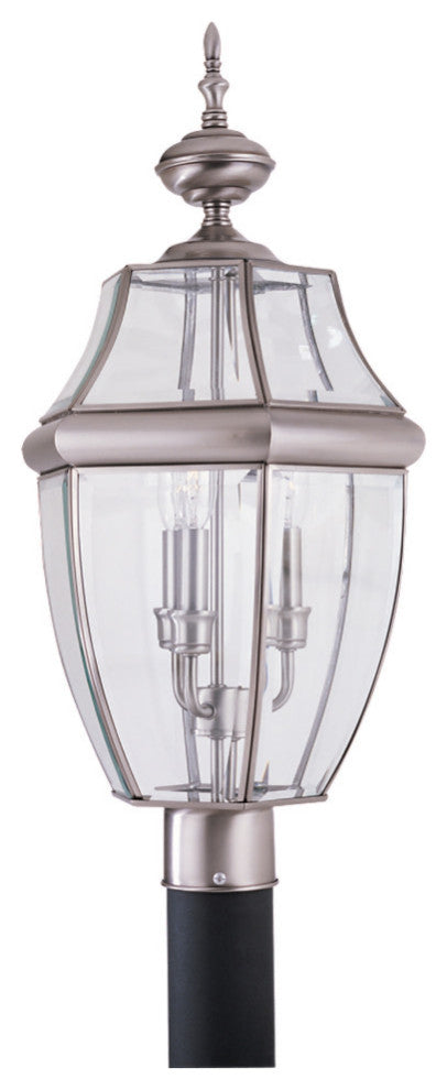 Generation Lighting 8239 Lancaster 3 Light 24" Tall Outdoor - Polished Brass
