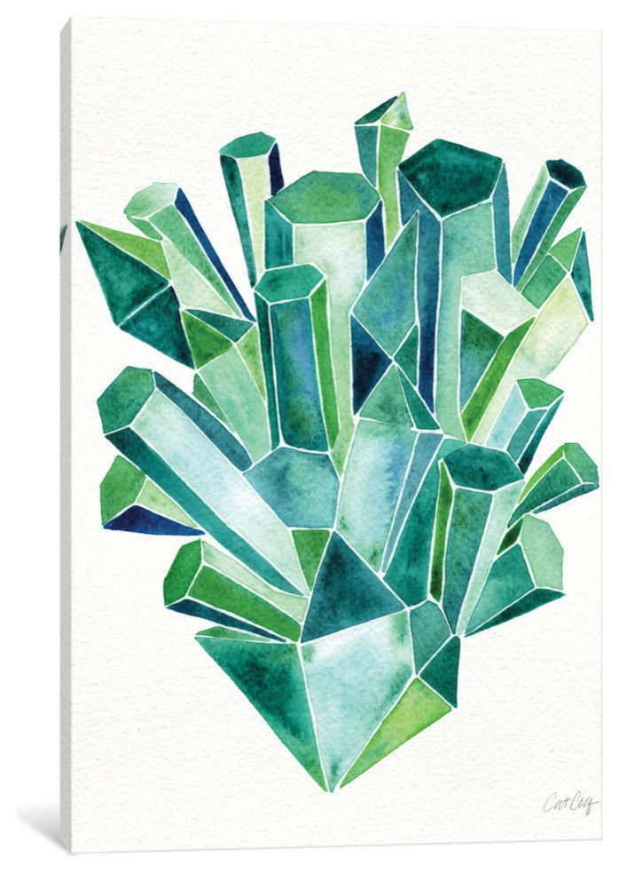 "Emerald Artprint" by Cat Coquillette, 40x26x1.5