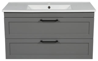 Bathroom Vanity Palm Beach Gray Matte 40" No Mirror