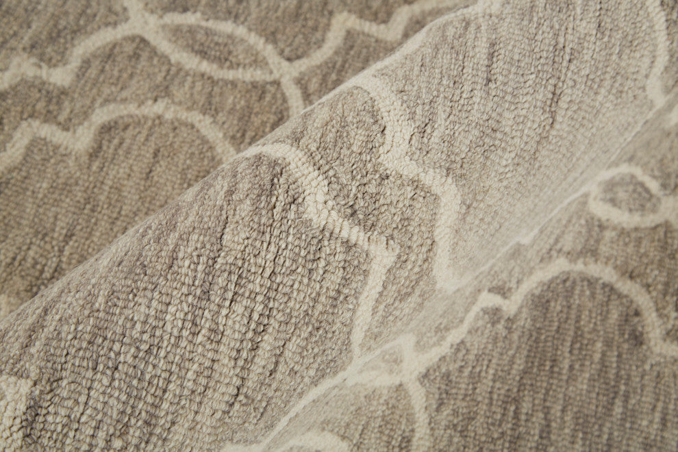 Natal R8775 Transitional/Cottage/Moroccan Rug, Light Gray, 10'x14'