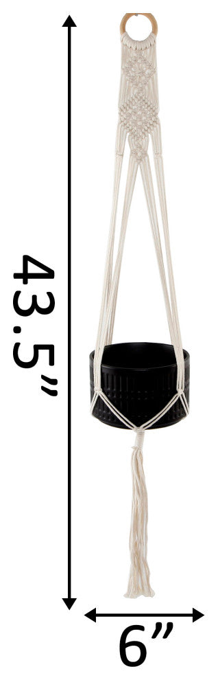 43" Hanging Macrame  Planter Hanger