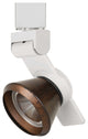 12W LED Track Fixture, Cone Rust