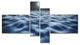 Night With Fool Moon in Sky, Large Landscape Canvas Art, 60"x32", 4 panels