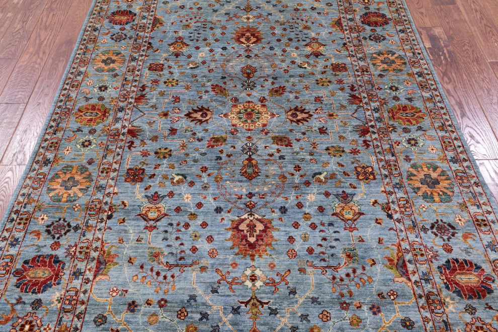 Persian Tabriz Hand Knotted Wool Rug 5' 6" X 8' 6" - Q12366