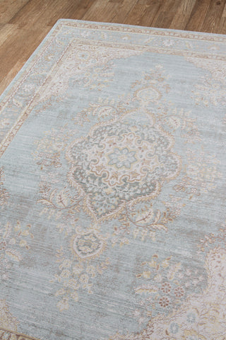 Isabella ISA-1 Machine Made Area Rug, Blue, 2'x3'