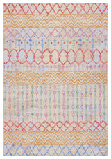 Safavieh Summer Collection, SMR497 Indoor/Outdoor Rug, Gold/Blue, 6'6"x9'4"