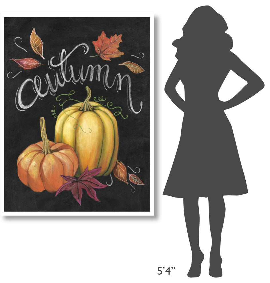 "Autumn Harvest I Gold Pumpkin" Digital Paper Print by Mary Urban, 38"x50"