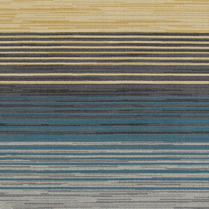 Bastille Heathered Stripe Blue 5'3"x7'7" Oval Area Rug