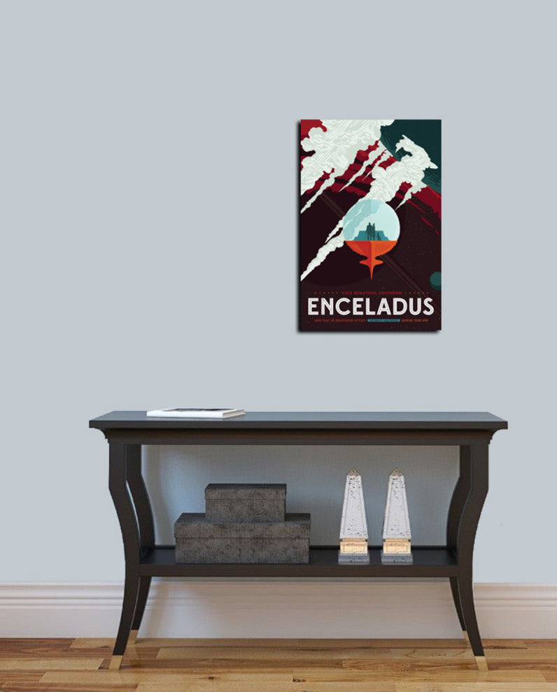 Epic Graffiti "Visions of the Future: Enceladus" Giclee Canvas Wall Art, 18"x26"