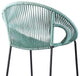 Acapulco 30" Indoor Outdoor Steel Bar Stool With Wasabi Rope