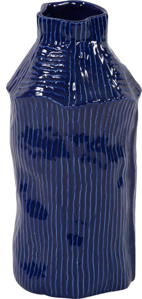 Lipari Collection Ceramic Vase, Blue
