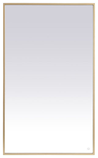 Modern Brass Led Mirror