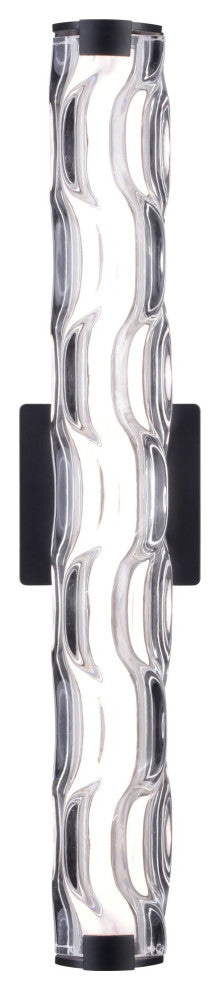 Vaxcel Lighting W0359 Marseille 1 Light 24"W LED Bath Bar - - Matte Black