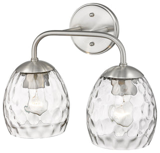 2 Light 15.125" Brushed Nickel Vanity Light