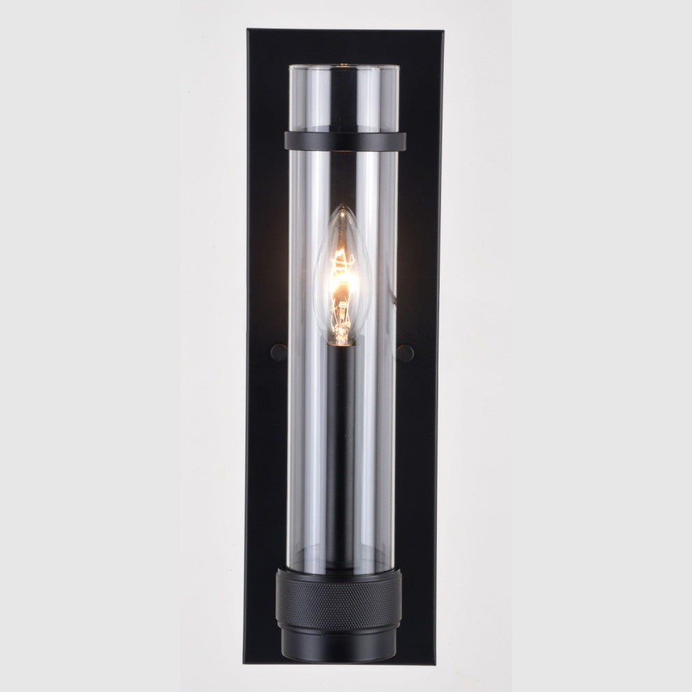 Vaxcel Lighting W0425 Bari 14" Tall Bathroom Sconce - Matte Black