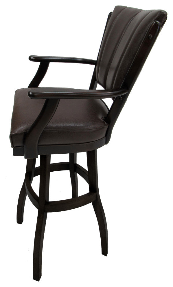 Classic Counter Bar Stools 26" 30" Extra Tall 34", Brown Vinyl, Dark Cherry, 30"
