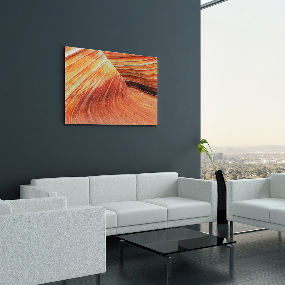 Painted Rock Frameless Free Floating Tempered Glass Graphic Wall Art 32x48