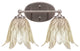 Capri 2-Light Bath Bar, Brushed Nickel/Vanilla Leaf