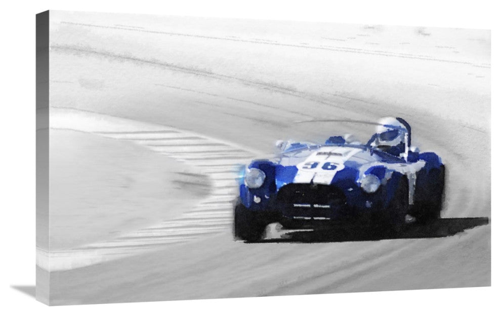"Ford Shelby Cobra Laguna Seca Watercolor" Fine Art Print