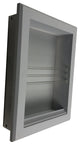 Montclair Recessed Magazine Rack, Primed Gray