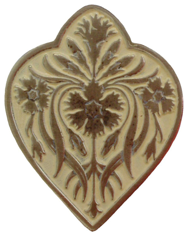 Dianthus Knob Antique Brass, Antique Brass and Saffron